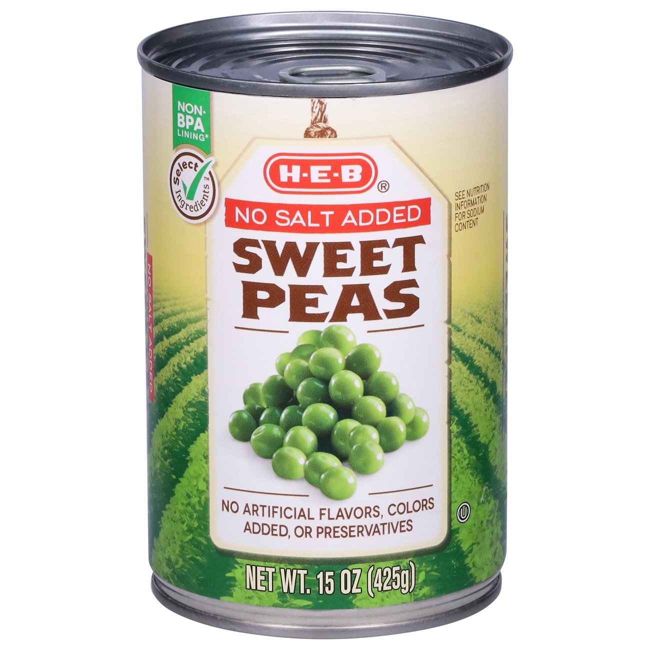 H-E-B No Salt Added Sweet Peas - Shop Vegetables At H-E-B