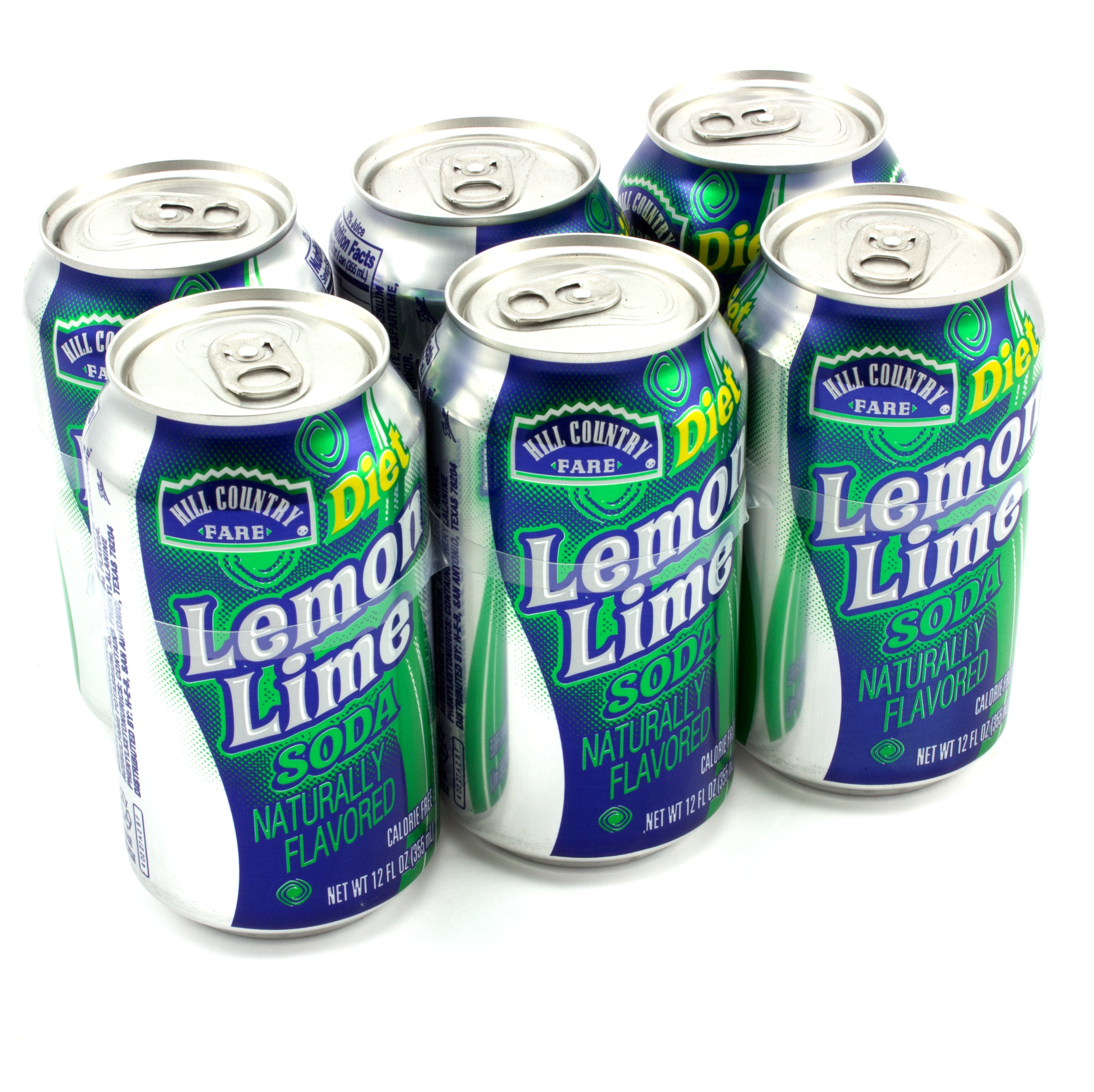 Hill Country Fare Diet Lemon Lime Soda 12 Oz Cans - Shop Soda At H-E-B