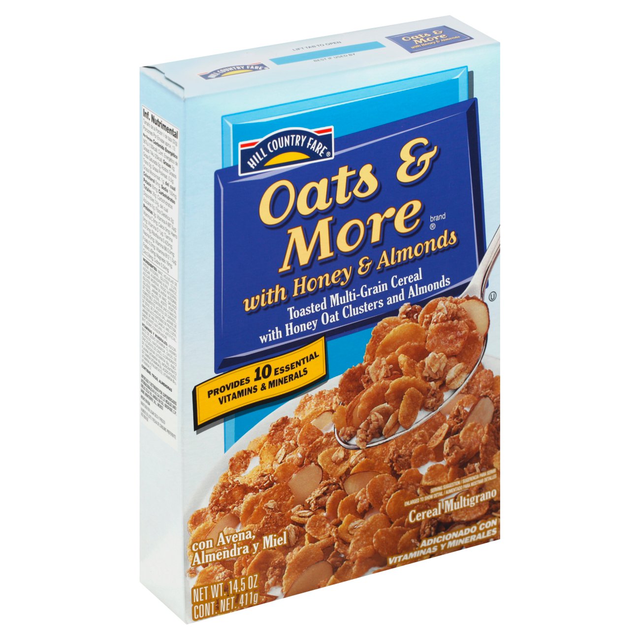 Hill Country Fare Oats & More with Honey & Almonds Cereal Shop Cereal