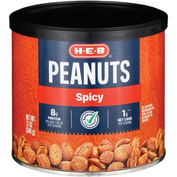 H-E-B Spicy Peanuts, 12 oz