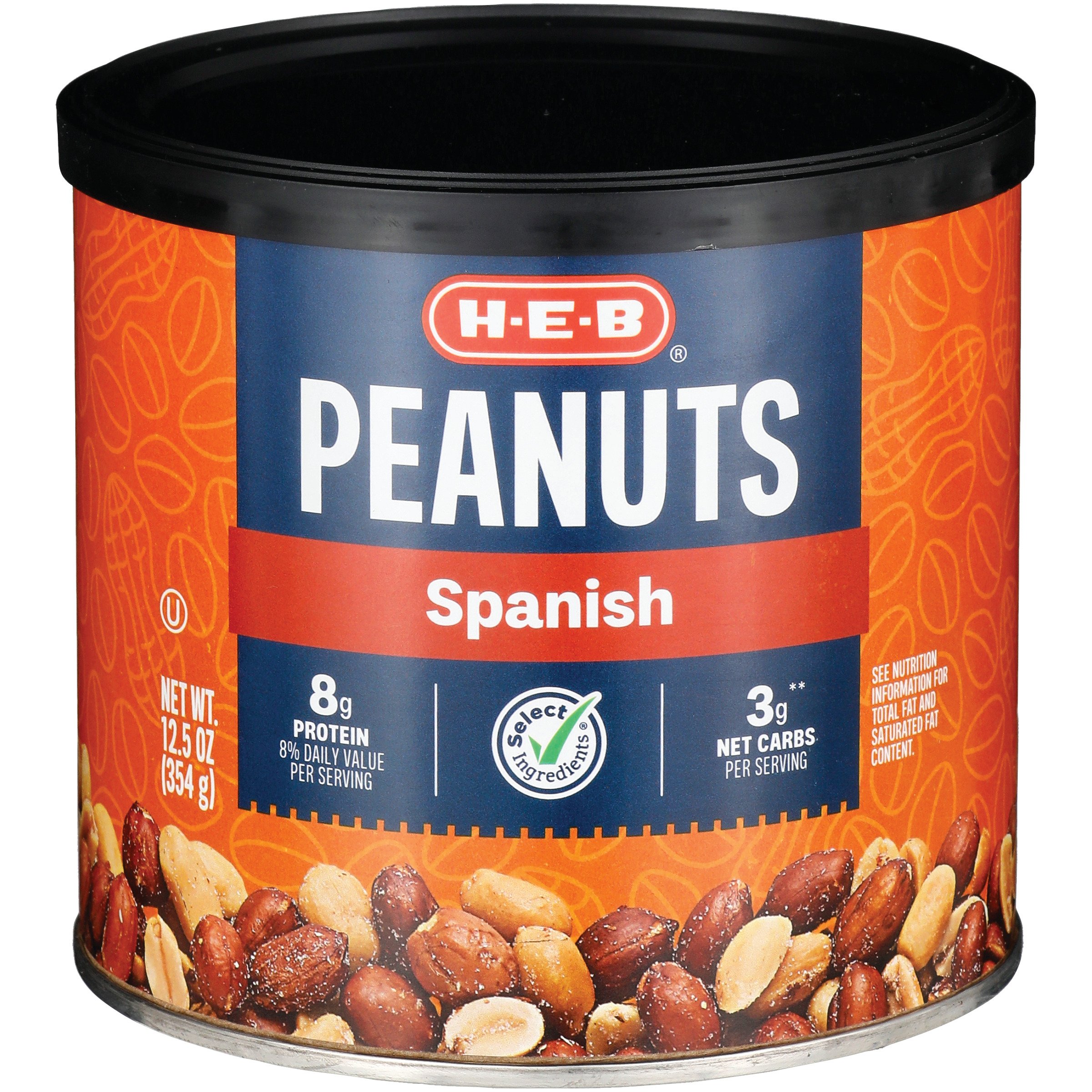 H E B Select Ingredients Spanish Peanuts Shop Nuts Seeds At H E B