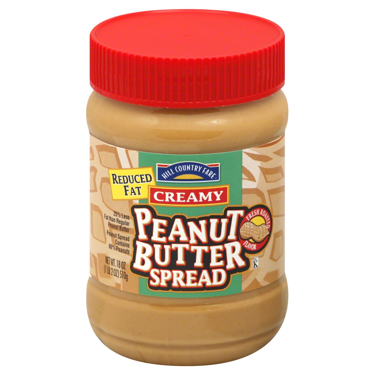 Hill Country Fare Reduced Fat Creamy Peanut Butter Spread Shop Peanut