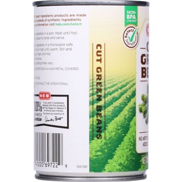 H-E-B Cut Green Beans, 14.5 oz