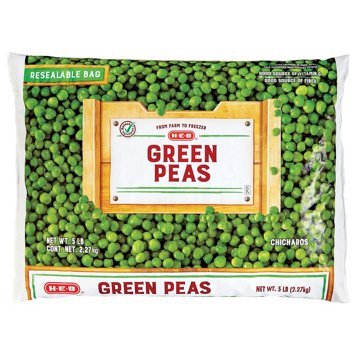 H-E-B Frozen Green Peas - Texas Size Pack, 80 oz