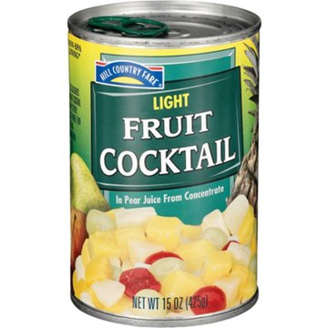 Hill Country Fare Light Fruit Cocktail, 15 oz