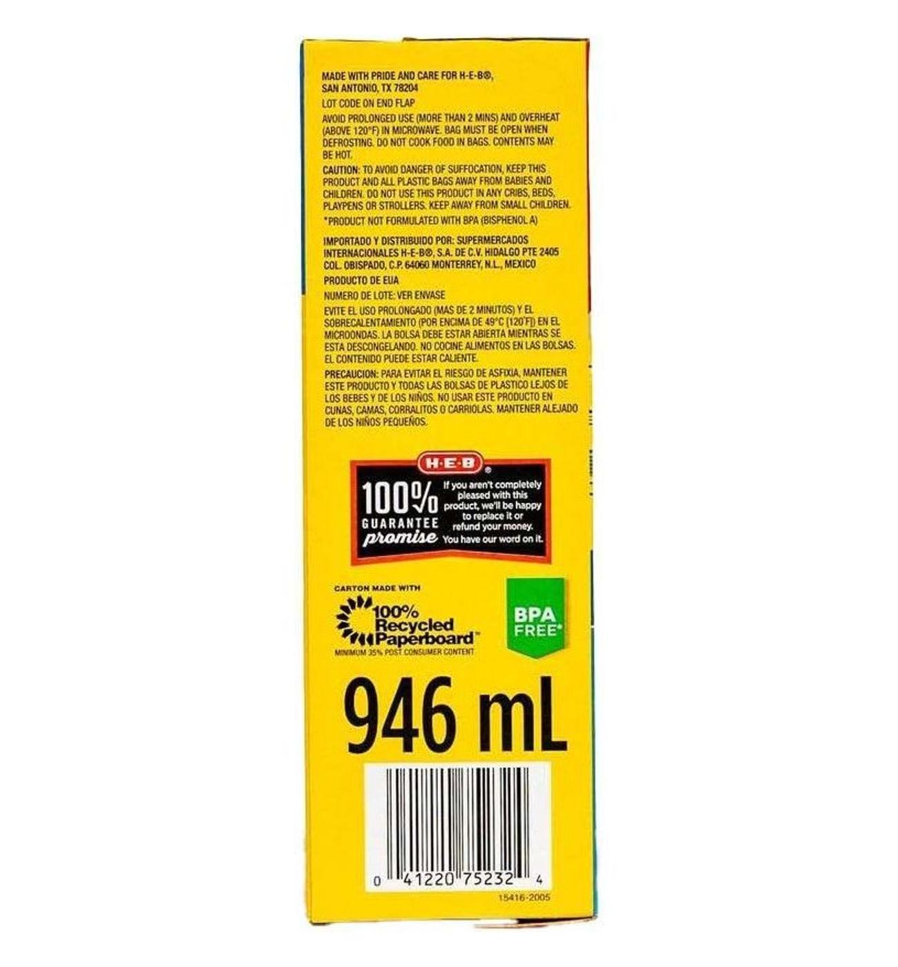 H-E-B Texas Tough Double Zipper Quart Freezer Bags - Shop Storage