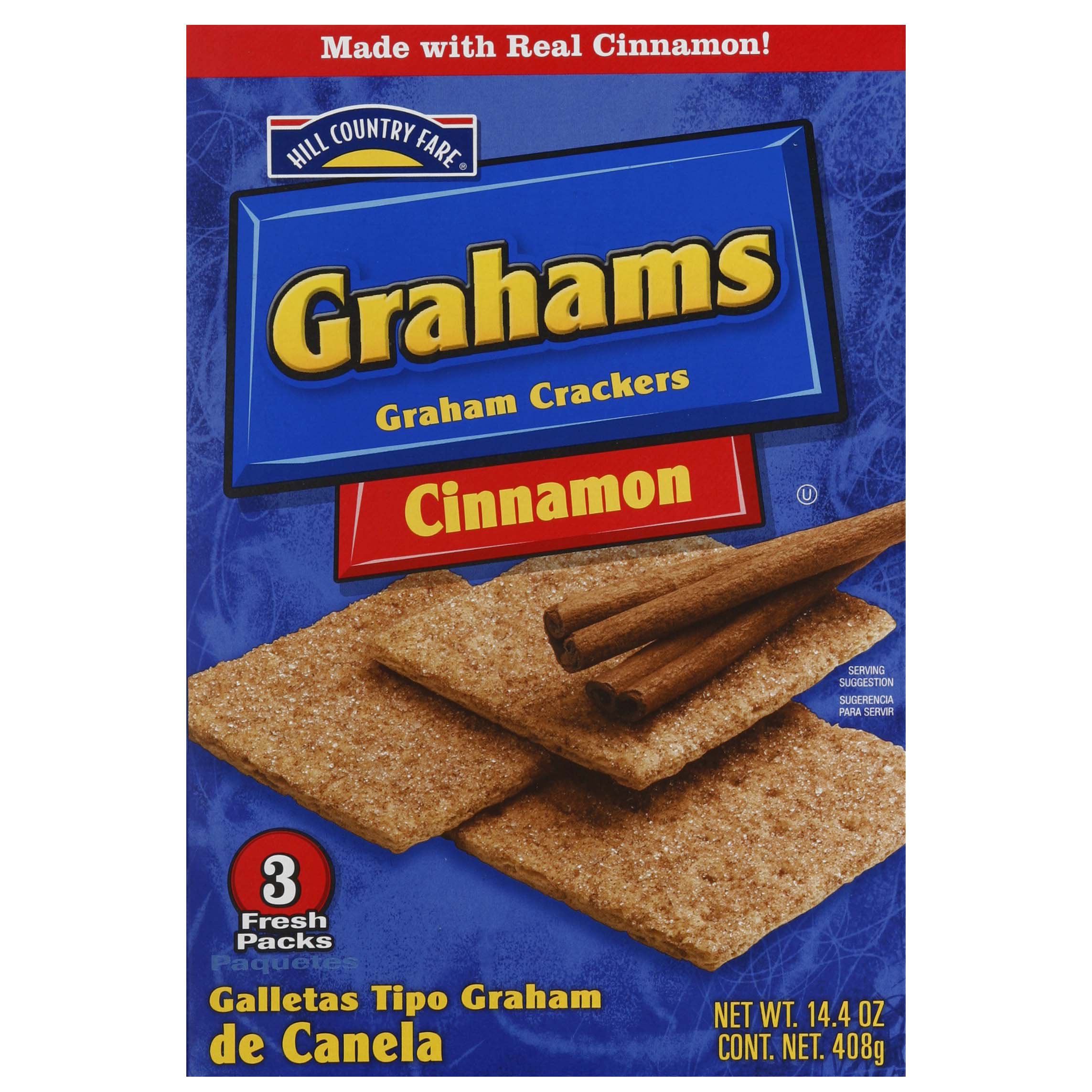 Hill Country Fare Cinnamon Graham Crackers - Shop Snacks & Candy at H-E-B