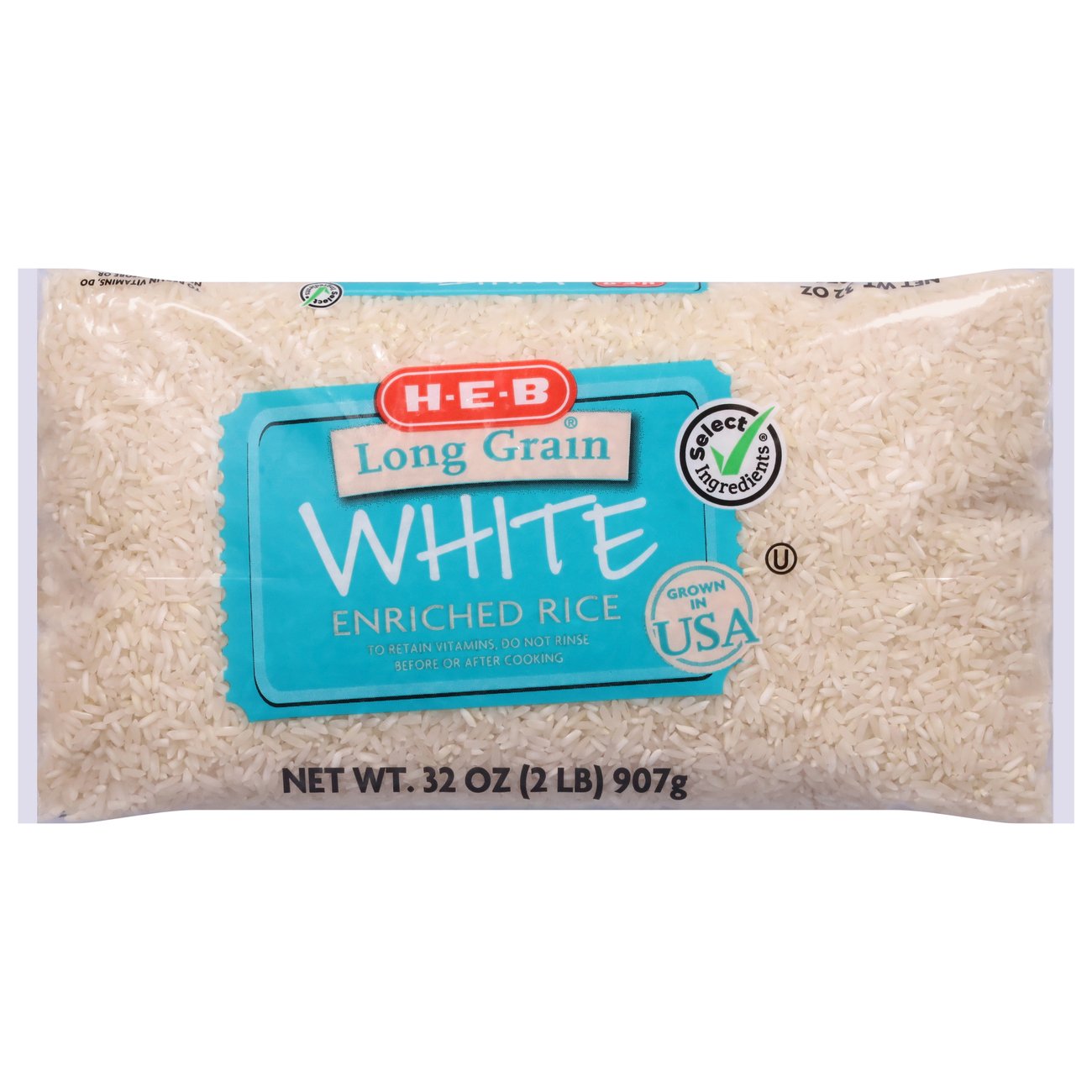 HEB Long Grain White Enriched Rice Shop Rice & grains at HEB