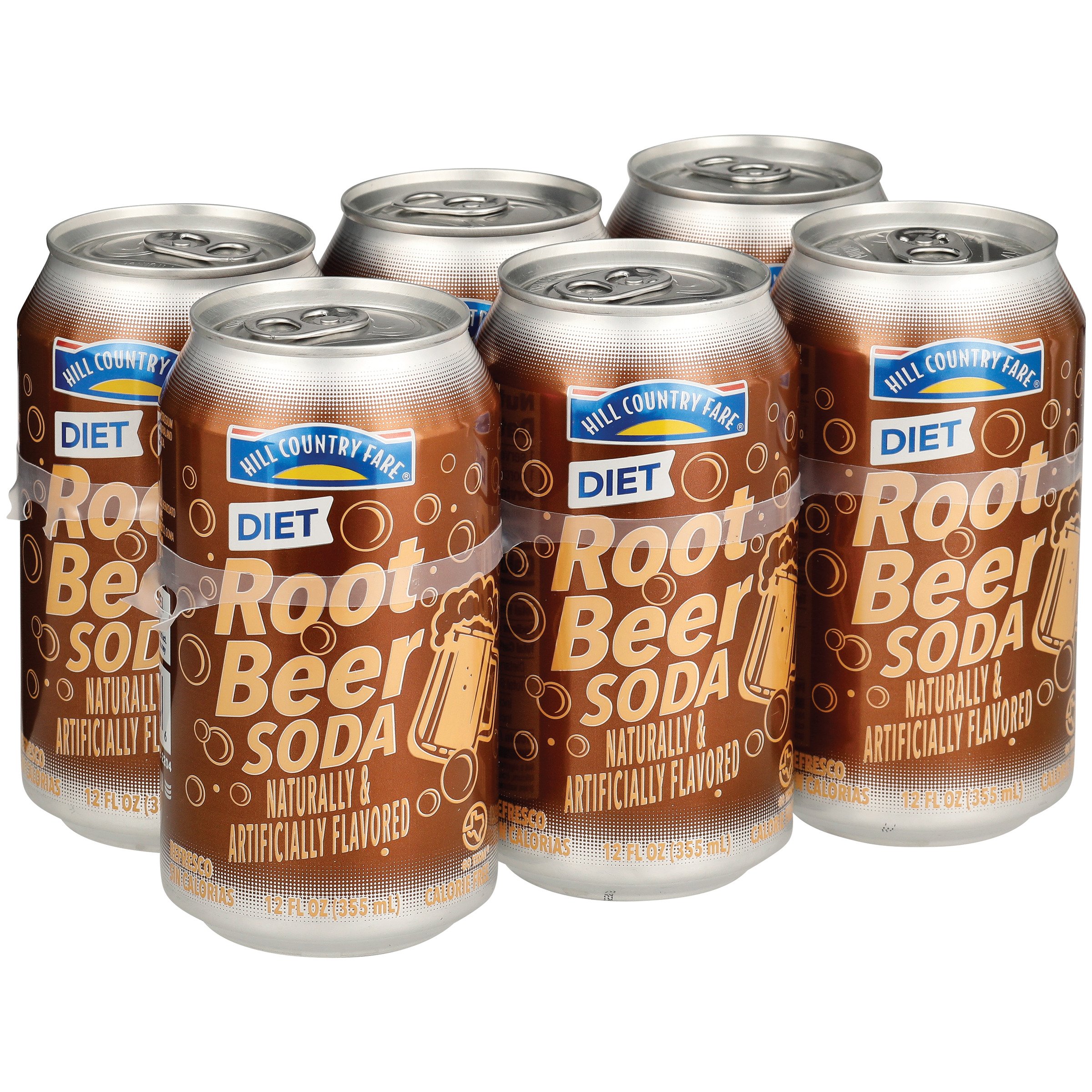 Hill Country Fare Diet Root Beer Soda 12 oz Cans Shop Soda at HEB