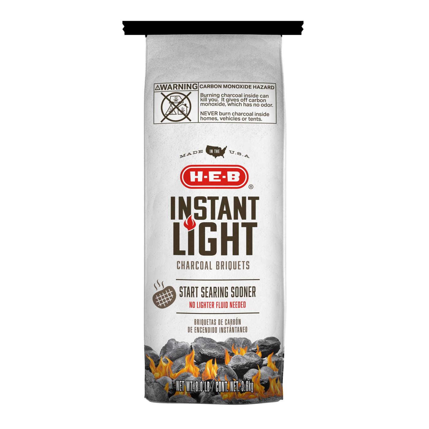 H-E-B Instant Light Charcoal Briquets; image 1 of 2