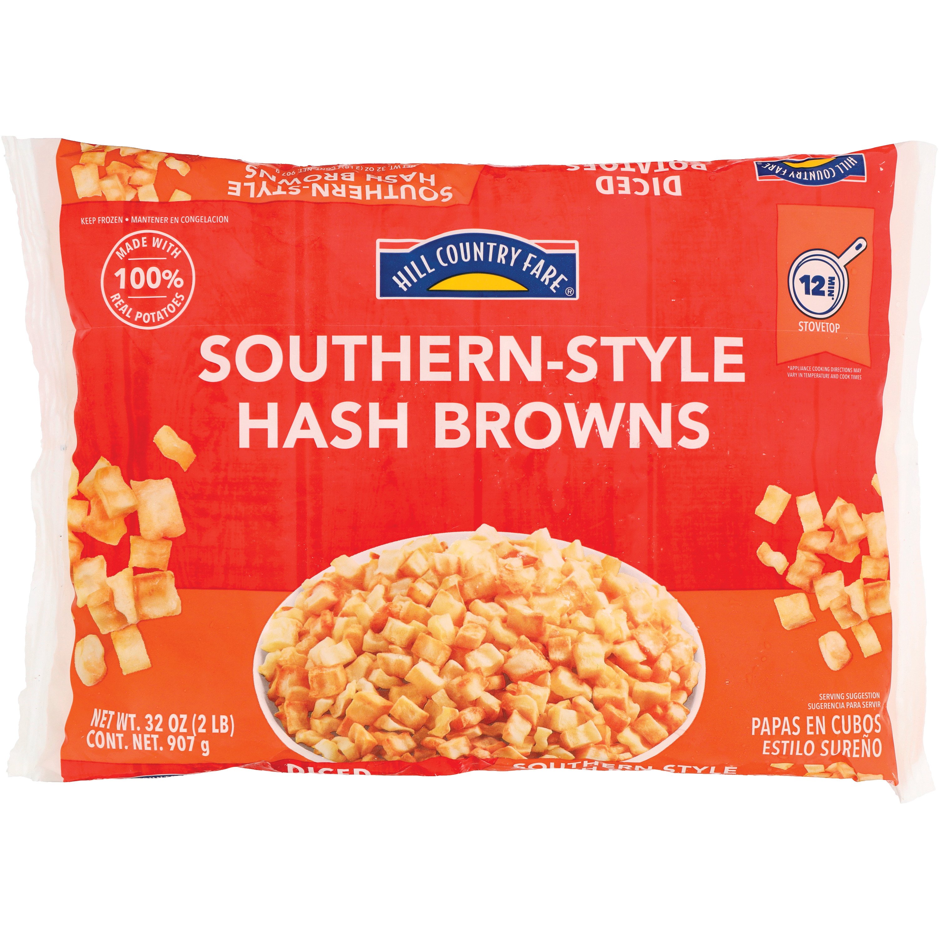 Hill Country Fare Southern Style Unsalted Hash Browns Shop Vegetables
