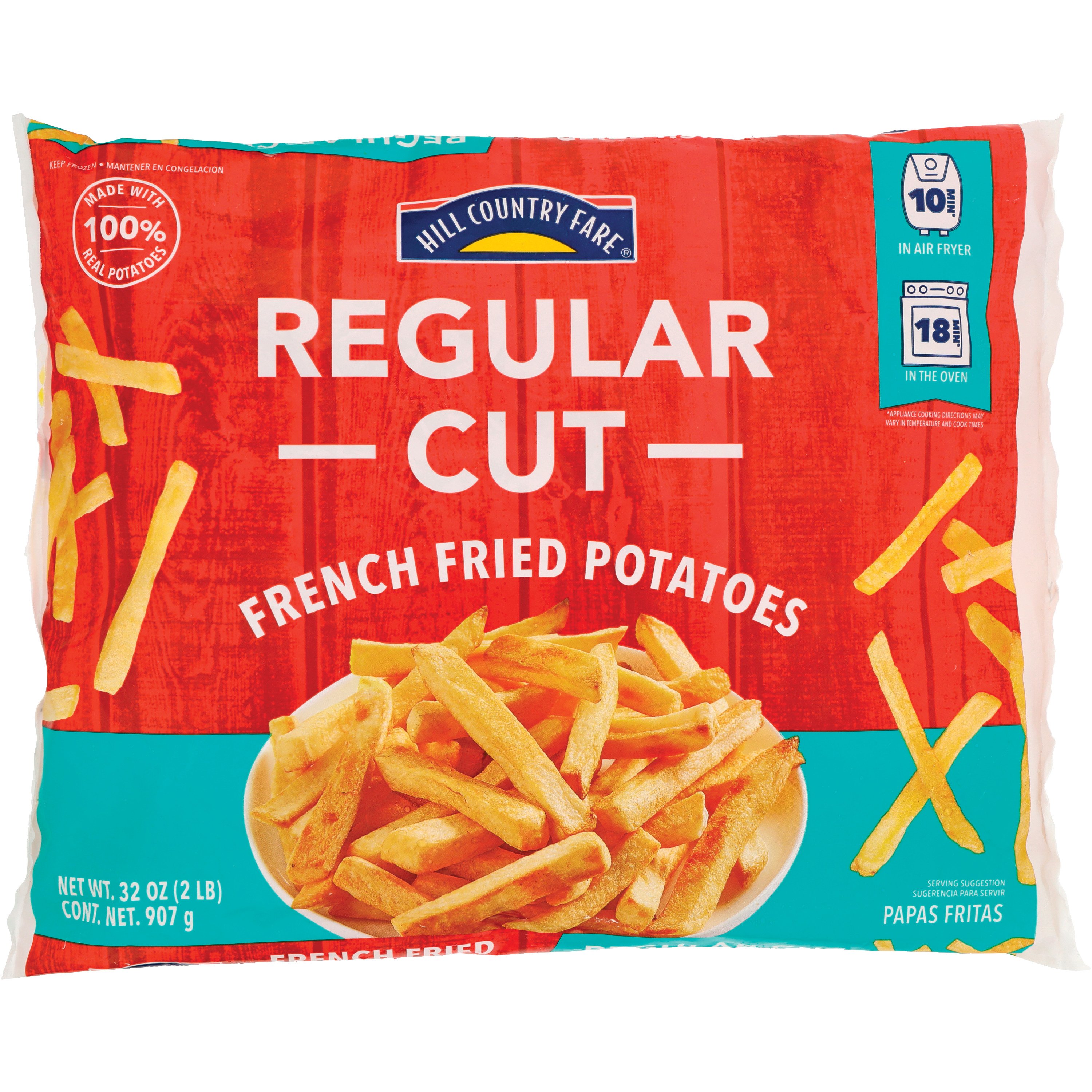 Great Value Regular Cut French Fried Potatoes, 32 oz Bag (Frozen