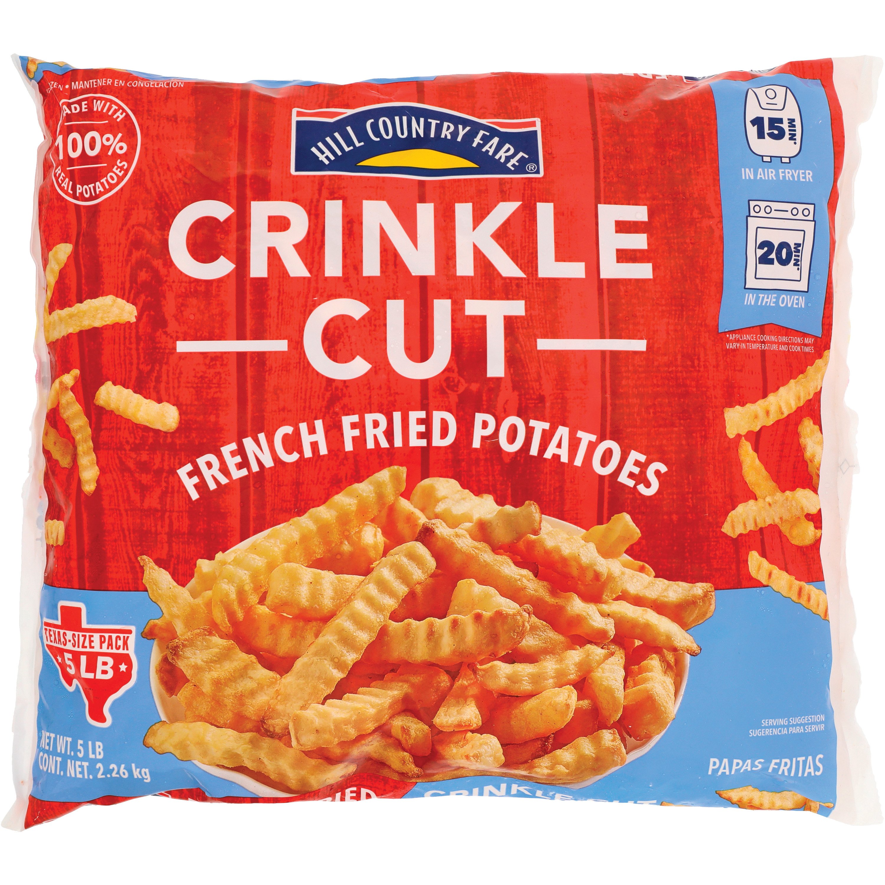 Jumbo Crinkle Cut French Fries - 28 Oz. Bag