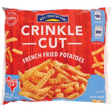 Hill Country Fare Frozen Crinkle Cut French Fries - Texas-Size Pack