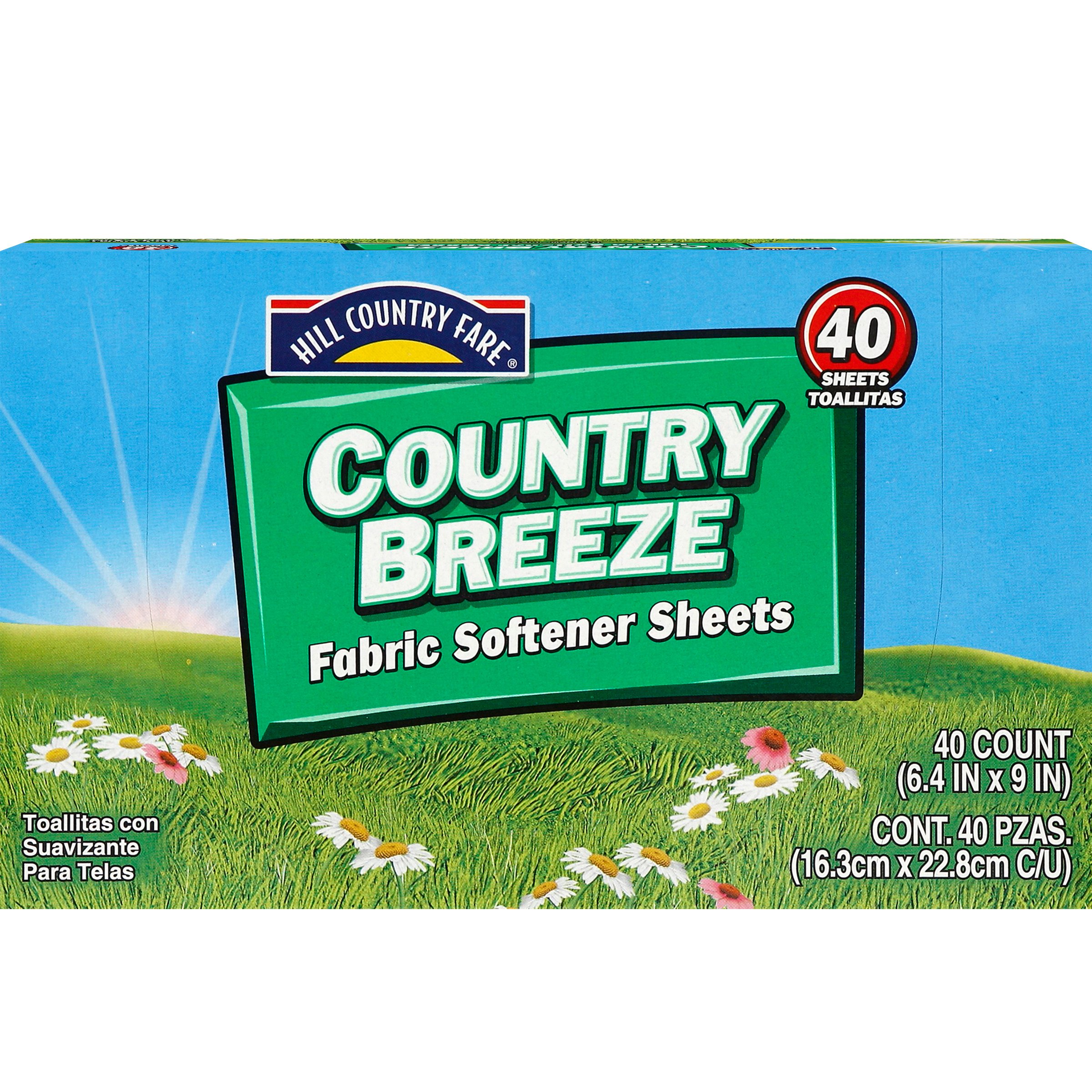 Hill Country Fare Country Breeze Fabric Softener Sheets Shop
