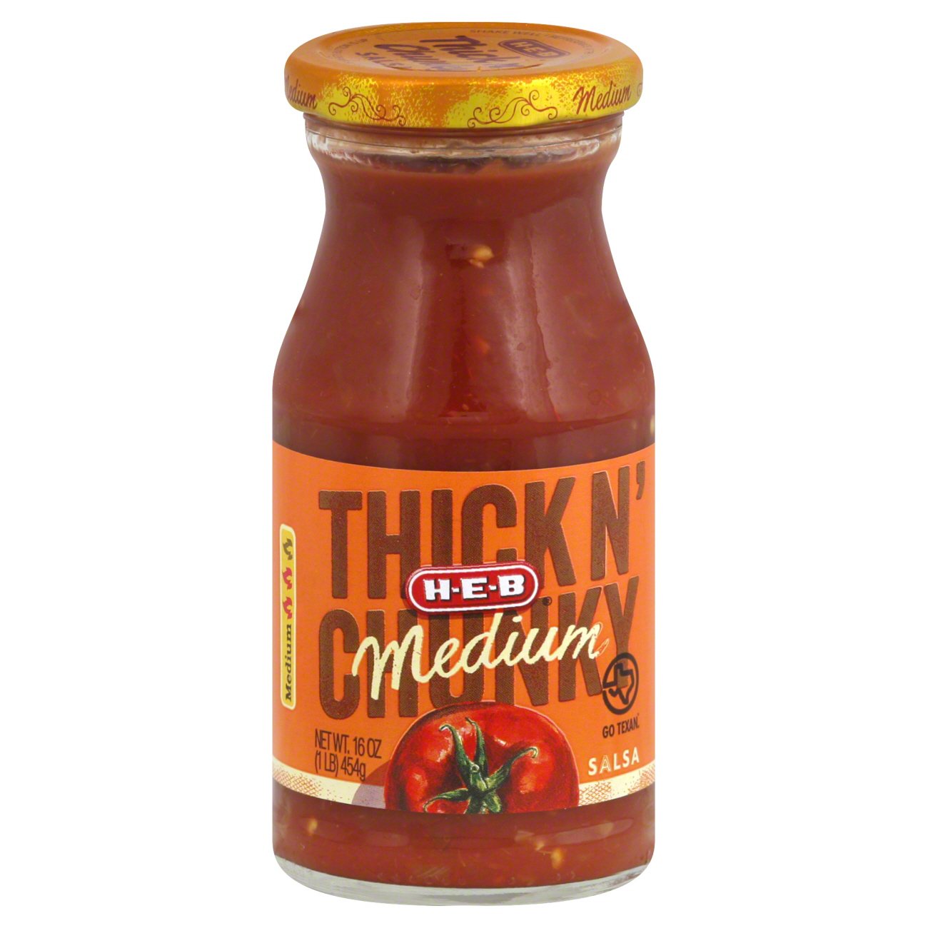 H-E-B Thick N' Chunky Medium Salsa - Shop Salsa & Dip At H-E-B