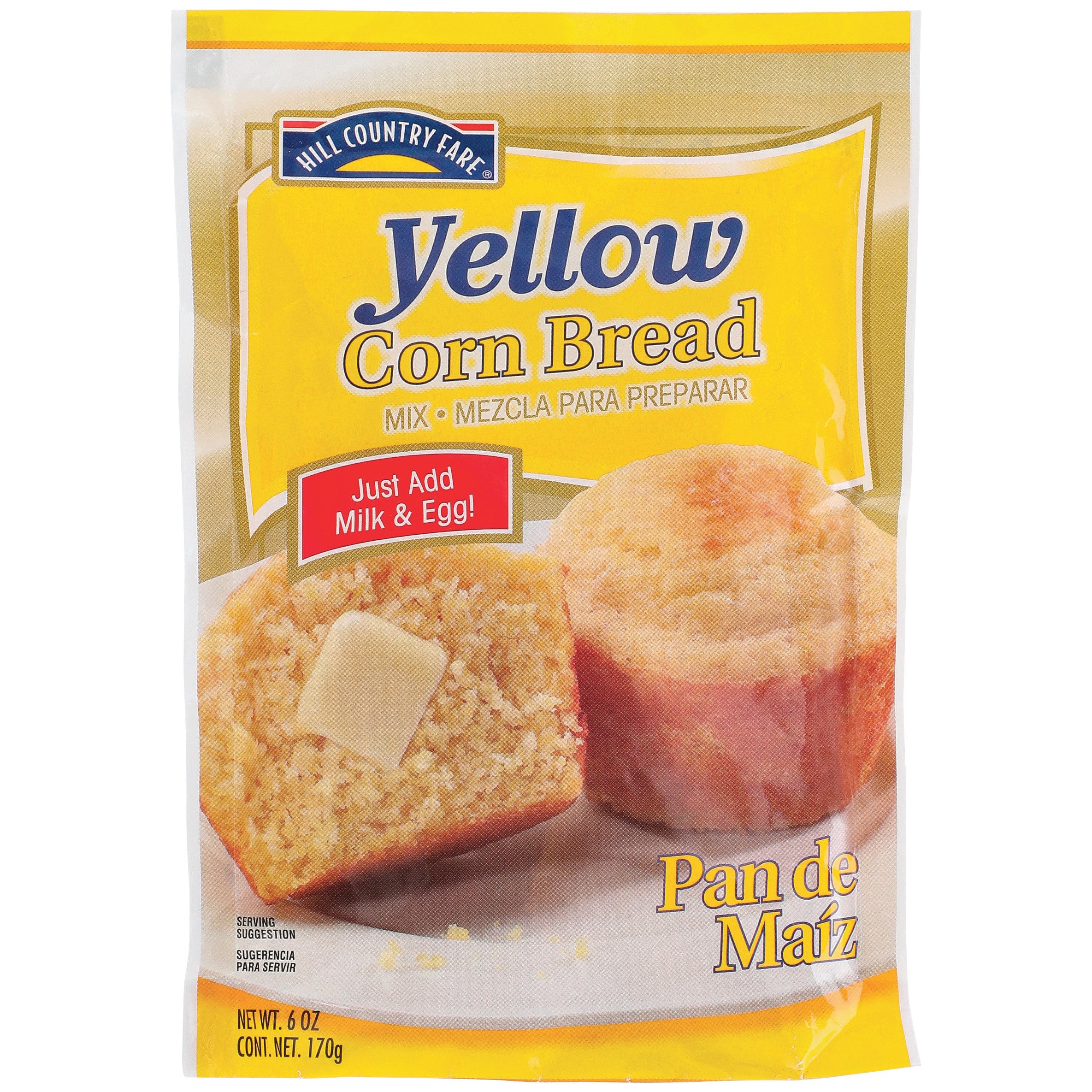 Hill Country Fare Yellow Corn Bread Mix - Shop Baking ...