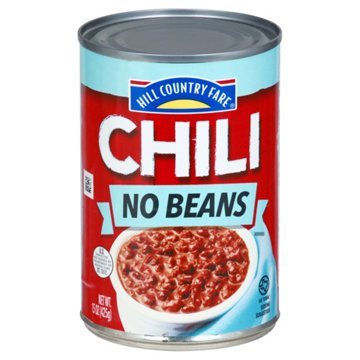 Hill Country Fare Chili No Beans, 15 oz