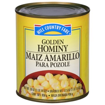 Hill Country Fare Golden Hominy, 30 oz