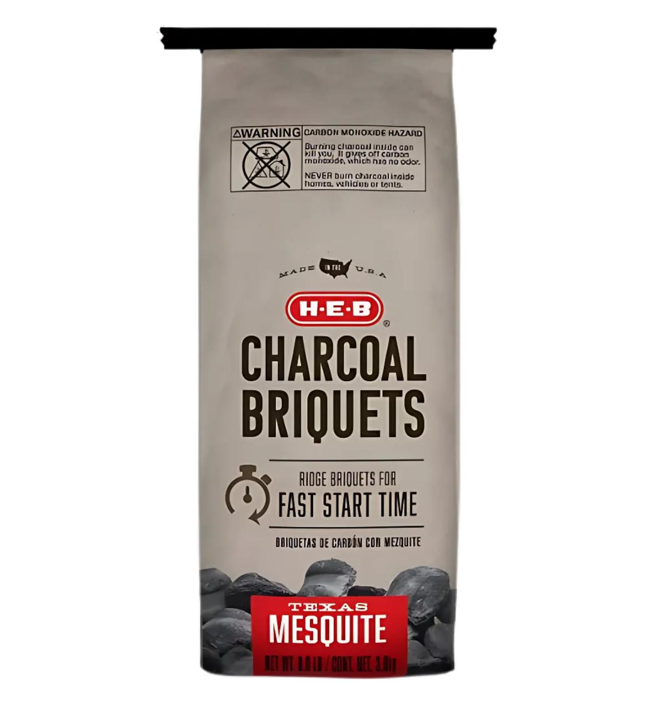 H-E-B Texas Mesquite Charcoal Briquets; image 1 of 5