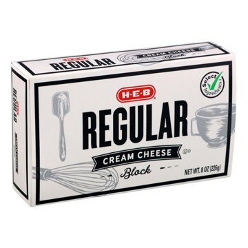 H-E-B Regular Cream Cheese, 8 oz