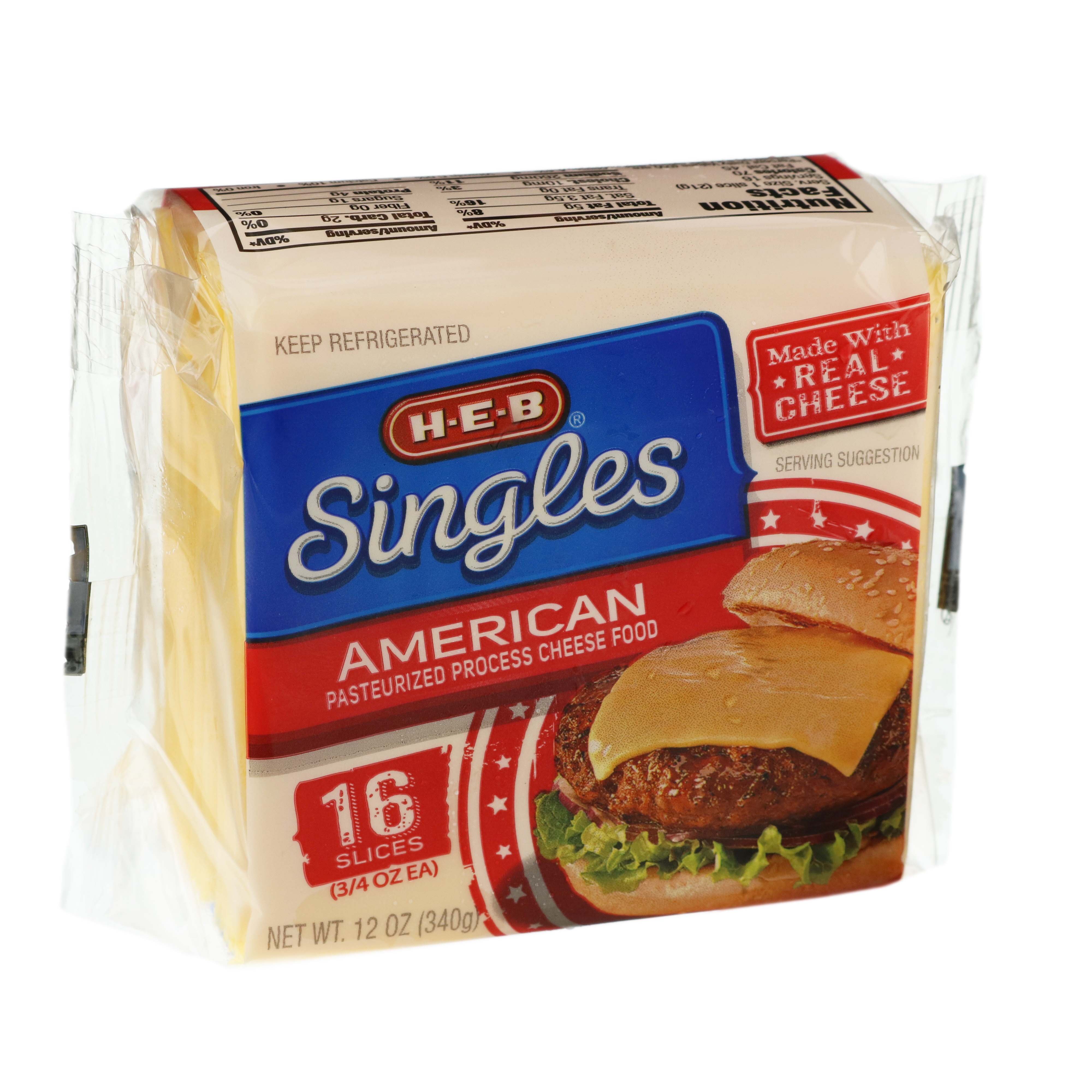 HEB American Cheese Singles Shop Cheese at HEB