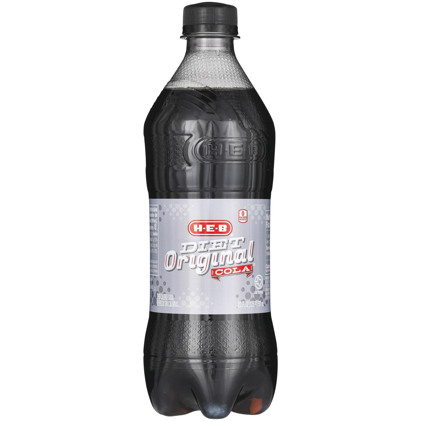 H-E-B Diet Original Cola Soda; image 1 of 2