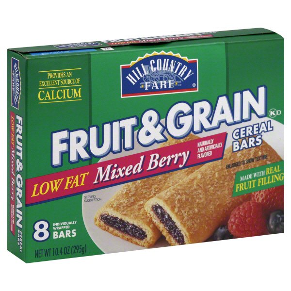Hill Country Fare Low Fat Mixed Berry Cereal Bars - Shop Granola ...