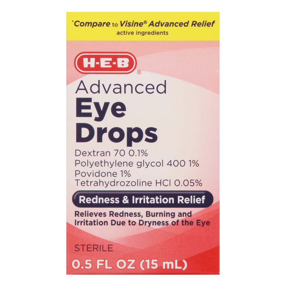 HEB Advanced Eye Drops Shop Eye drops & lubricants at HEB