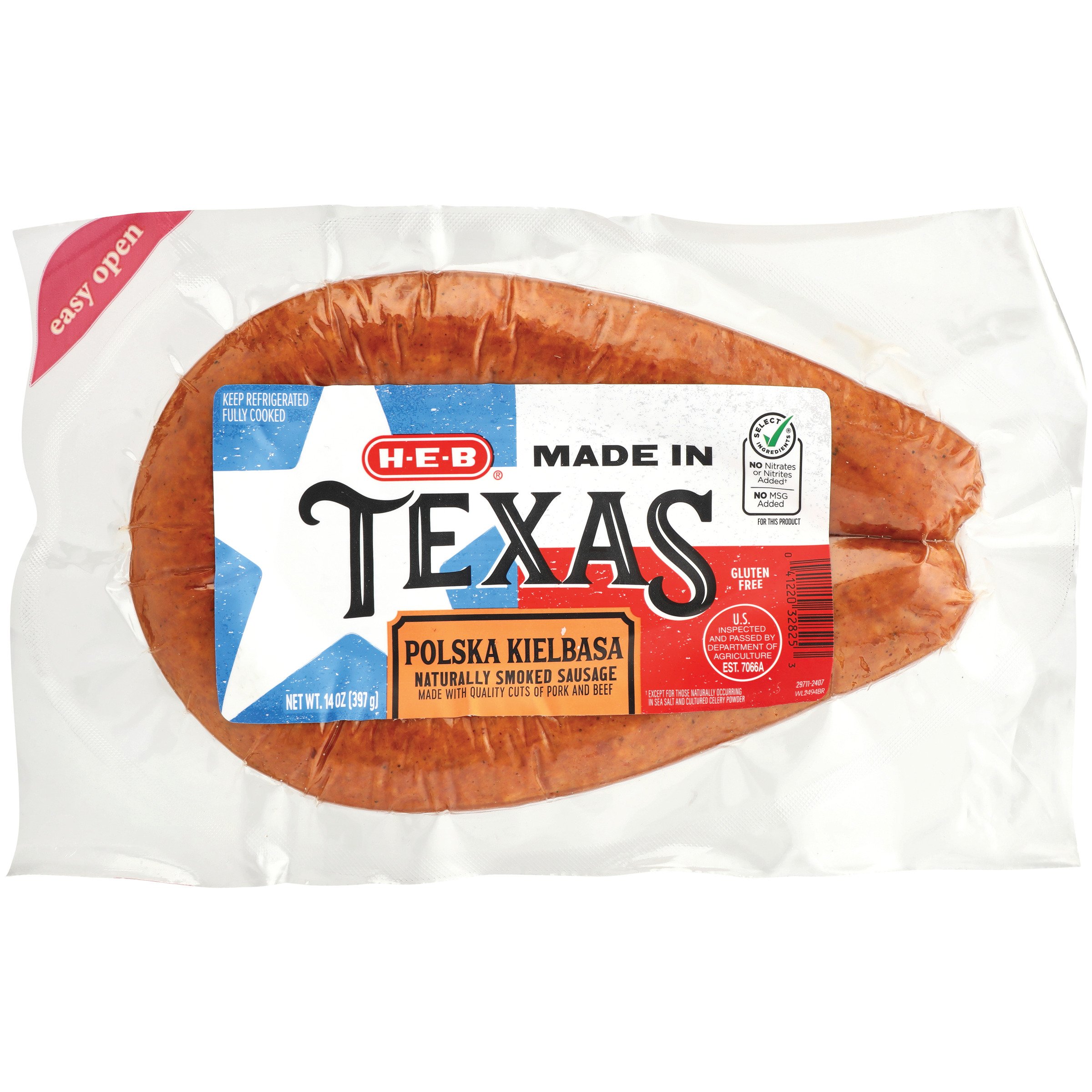 HEB Made In Texas Polish Smoked Sausage Shop Sausage at HEB