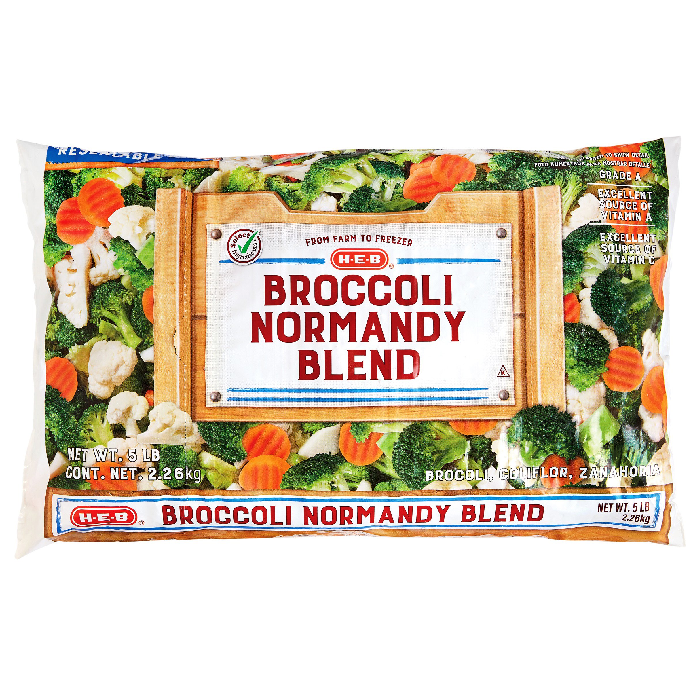 HEB Select Ingredients Broccoli Normandy Blend Shop Broccoli
