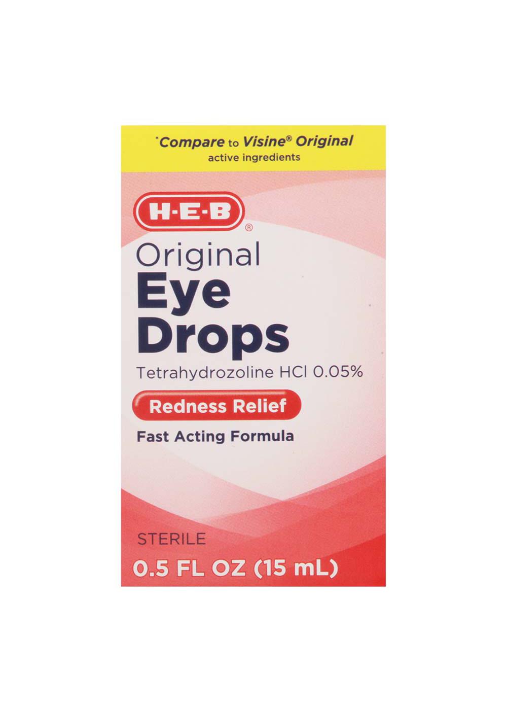 H-E-B Original Eye Drops Redness Relief