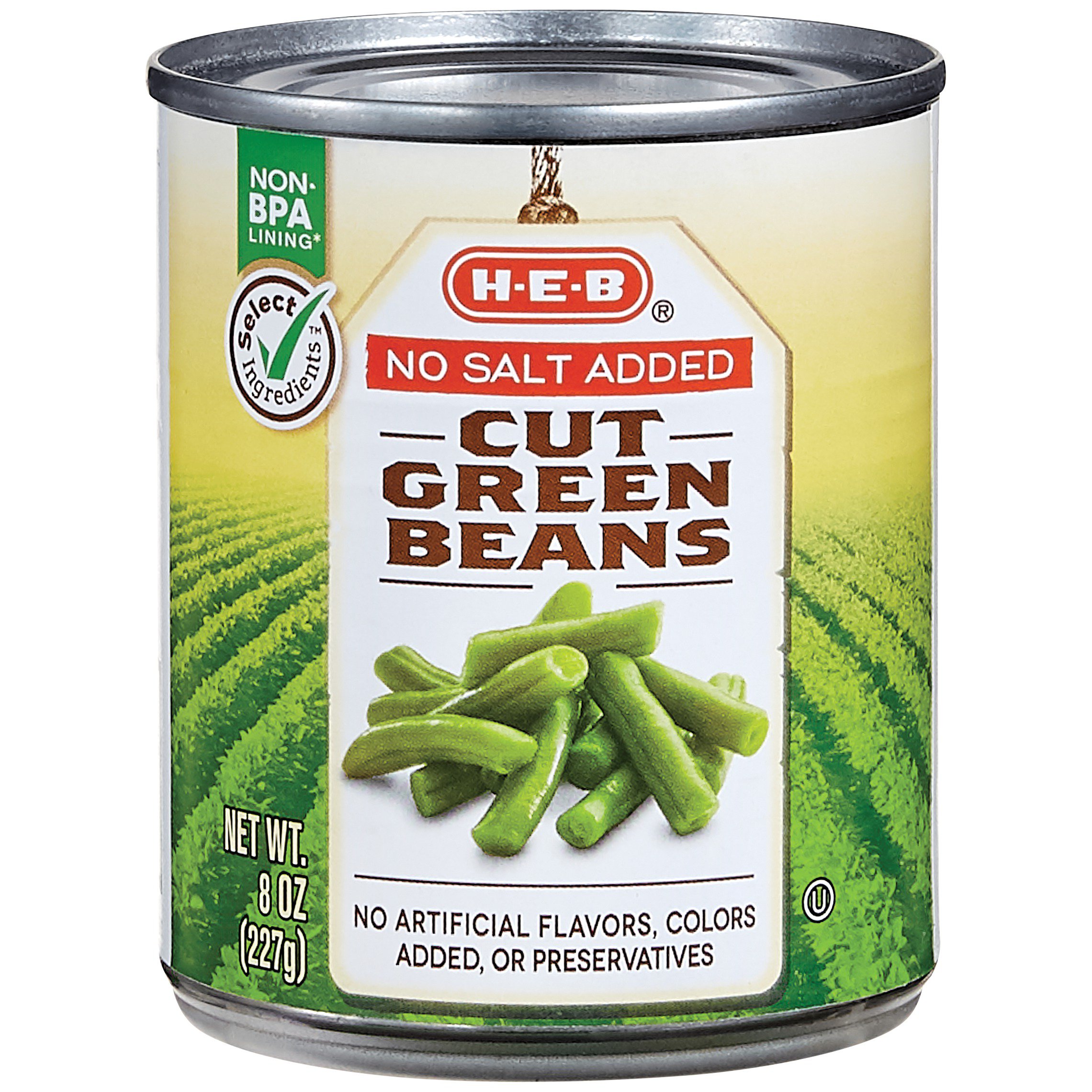 HEB No Salt Added Cut Green Beans Shop Green beans & peas at HEB