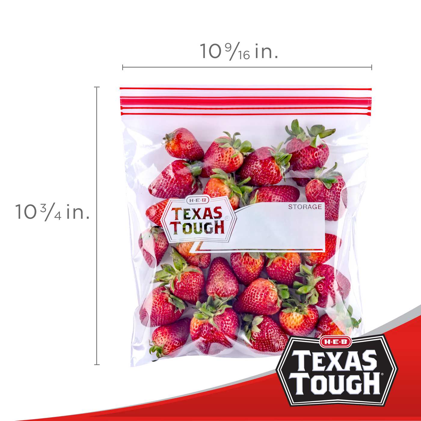 H-E-B Texas Tough Double Zipper Gallon Storage Bags; image 2 of 6