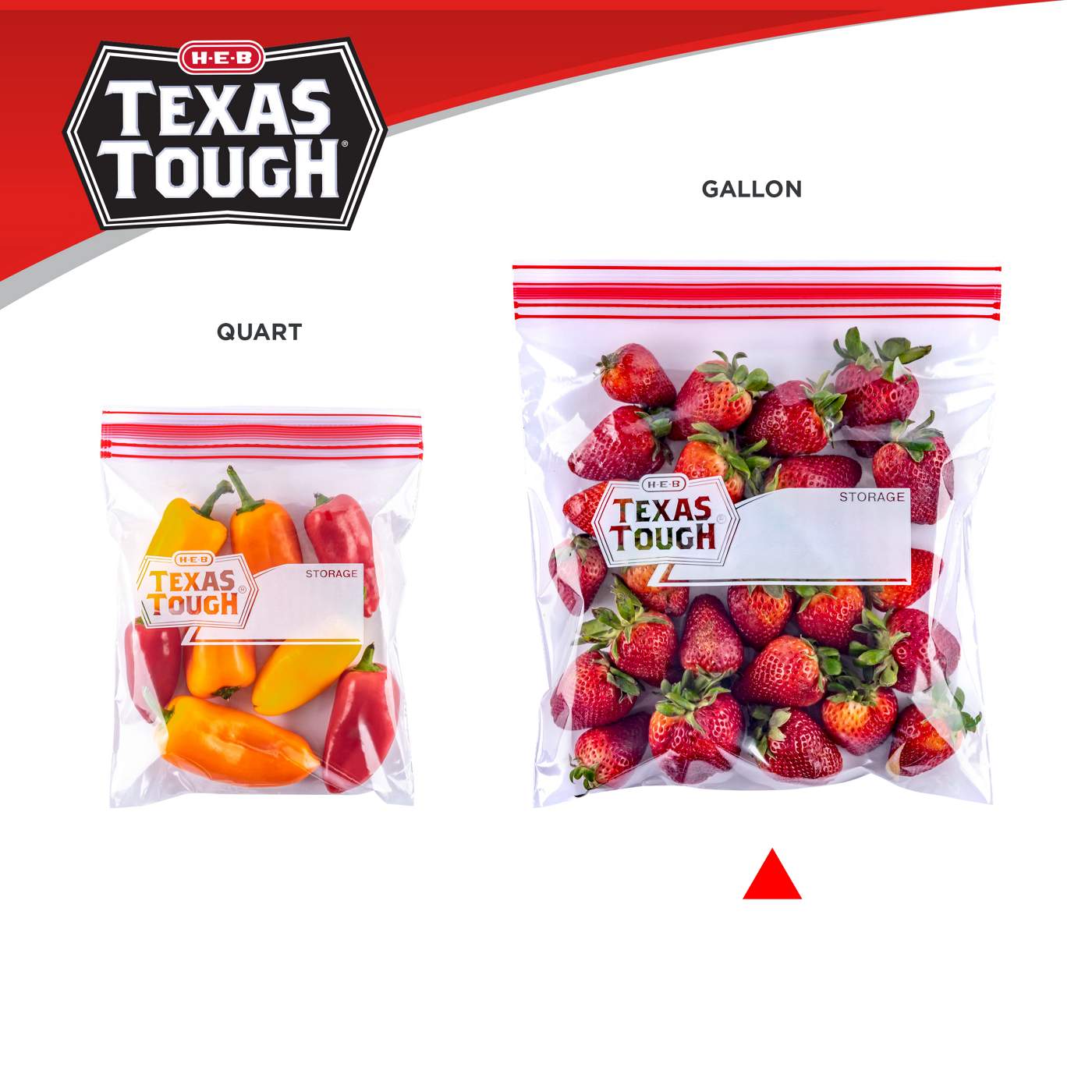 H-E-B Texas Tough Double Zipper Gallon Storage Bags; image 4 of 6