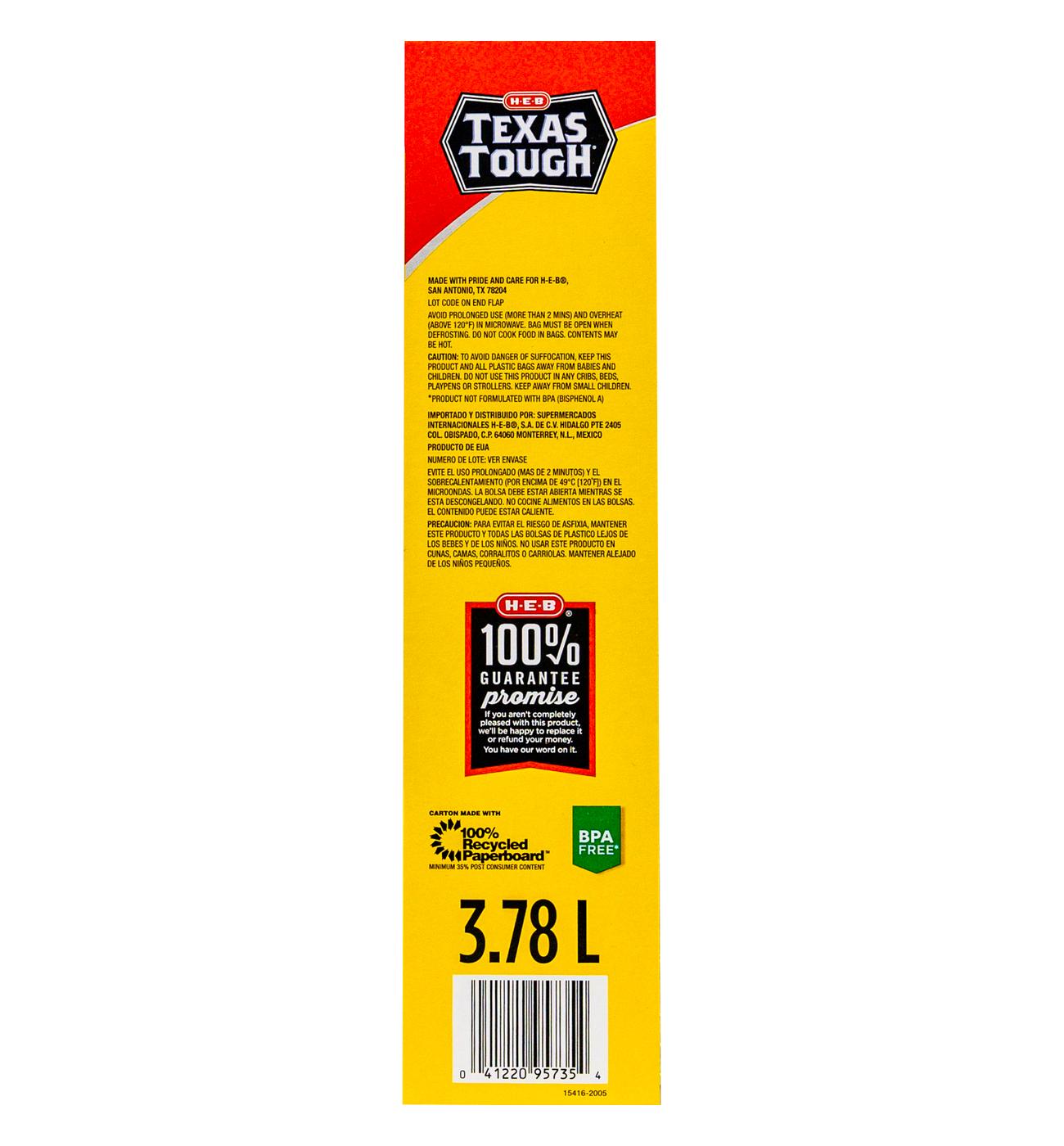 H-E-B Texas Tough Double Zipper Gallon Storage Bags; image 6 of 6