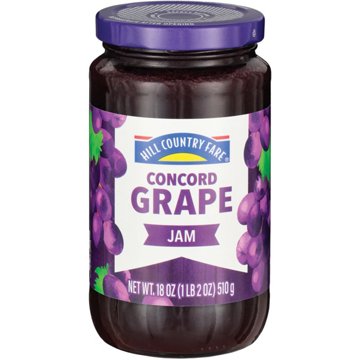 Hill Country Fare Concord Grape Jam, 18 oz