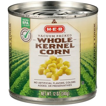 H-E-B Whole Kernel Corn, 12 oz