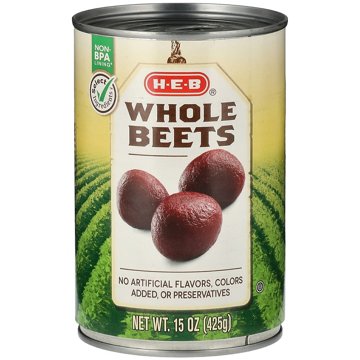 H-E-B Whole Beets, 14.5 oz