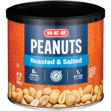 H-E-B Salted Roasted Peanuts, 12 oz