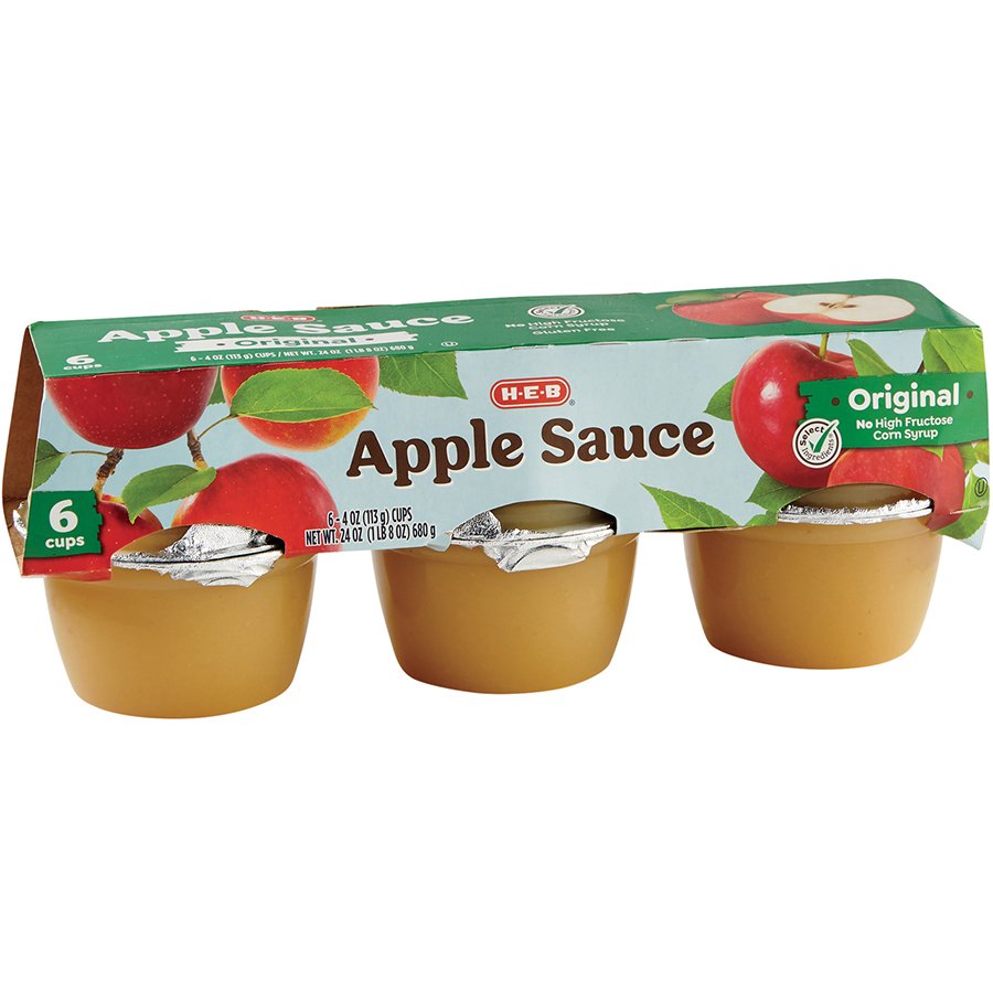 H-E-B Original Applesauce Cups - Shop Canned & Dried Food At H-E-B