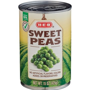 H-E-B Sweet Peas, 15 oz