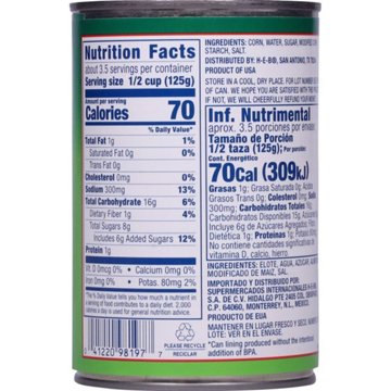 Hill Country Fare Cream Style Corn, 14.75 oz