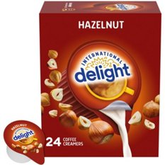 アールイーークリーム International Delight Hazelnut Coffee Creamer Singles, 24 ct | Low