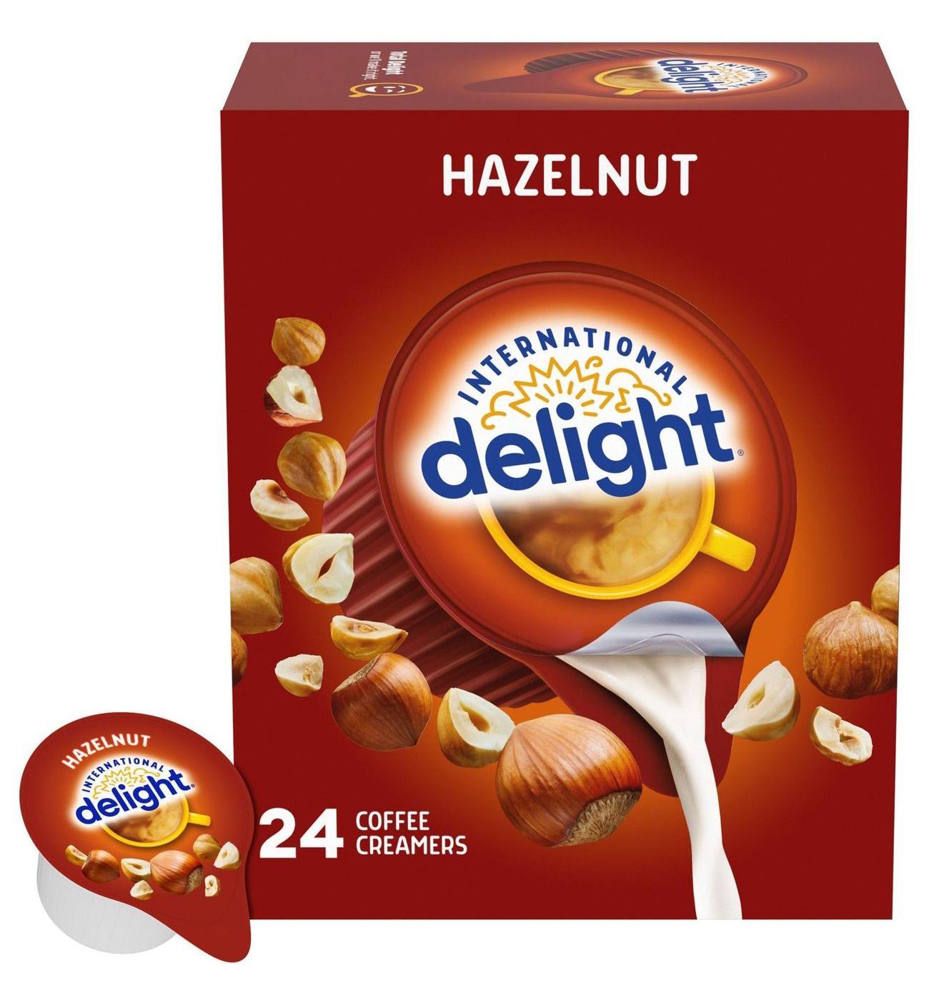 International Delight Hazelnut Coffee Creamer Singles; image 1 of 10