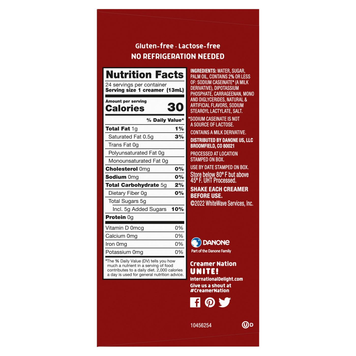 International Delight Hazelnut Coffee Creamer Singles Shop Coffee