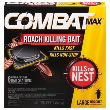 Combat Max Roach Killing Bait - Large Roaches, 8 ct