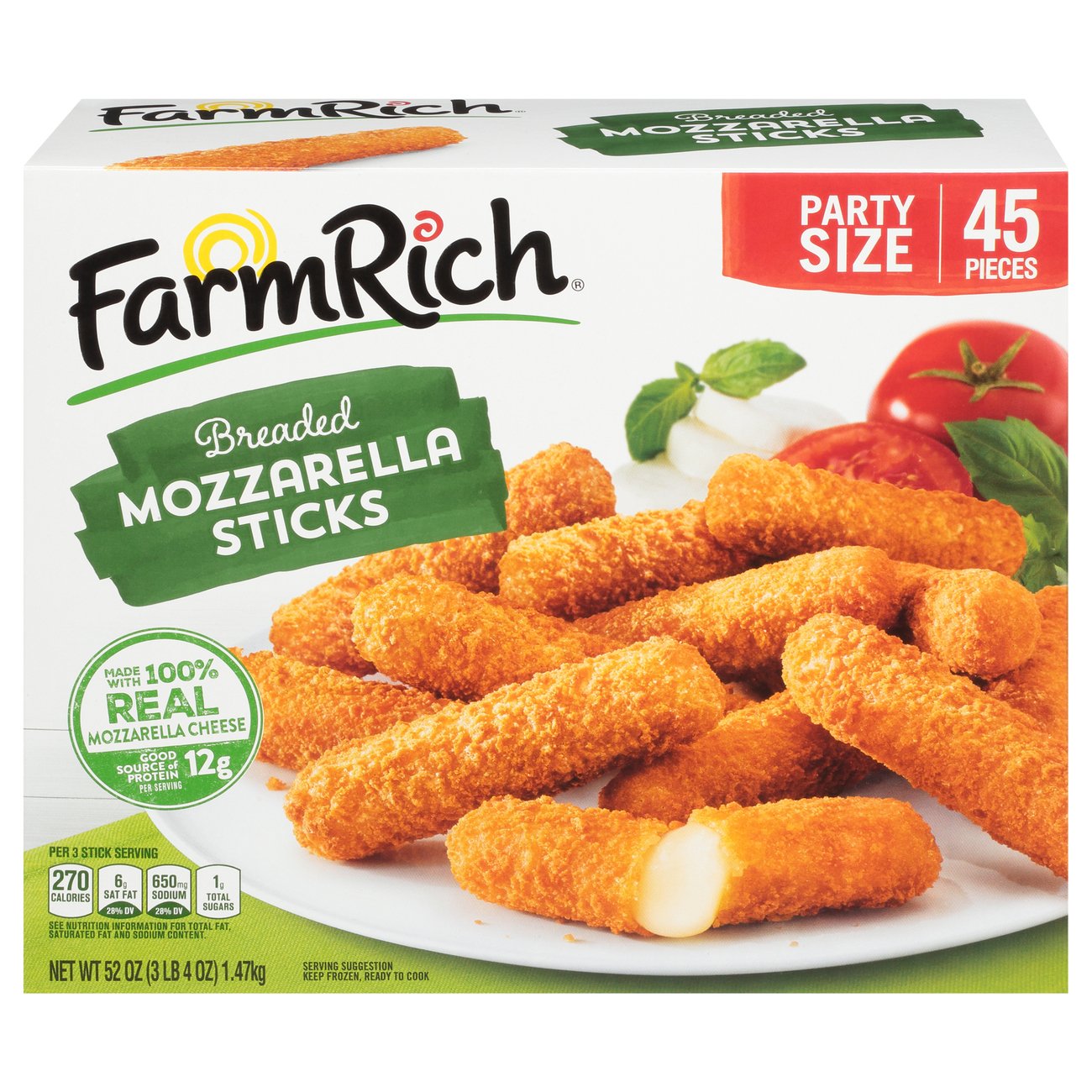 Farm Rich Breaded Cheese Sticks - Shop Appetizers at H-E-B