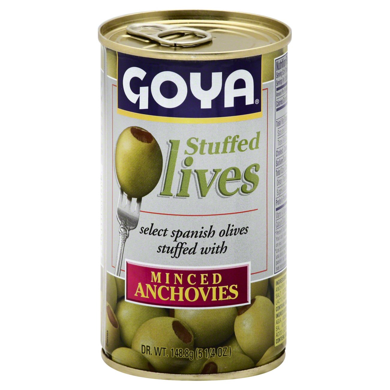 Goya Olives Stuffed with Minced Anchovy Shop Vegetables at HEB