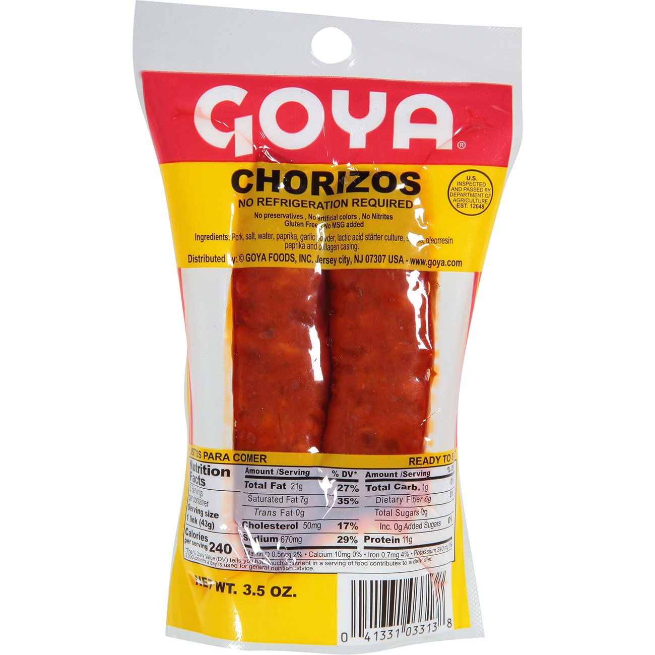 Goya Chorizos Shop Meat at HEB
